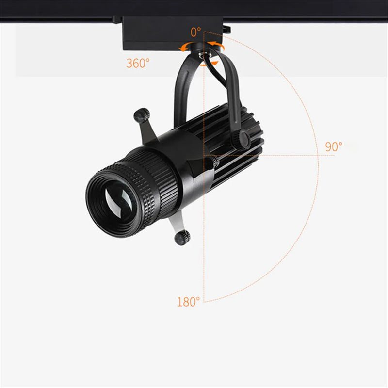 Axyaa Square LED Track Spotlights for Art Gallery, Museum, Church - Adjustable Brightness