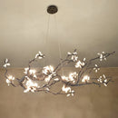 Axyaa LED Branch Chandelier: All Copper, Creative Design for Home and Lobby Lighting