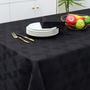 Axyaa Leaf Flower Print Polyester Jacquard Tablecloth for Home, Party, Banquet
