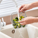 Axyaa Stainless Steel Kitchen Organizer & Vegetable Drainer Basket with Multipurpose Holder