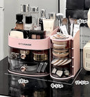 Axyaa Vanity Makeup Organizer with Drawer and Brush Holder