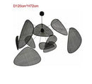 Axyaa Bamboo Weaving Rattan Chandelier for Zen Living Room Decor