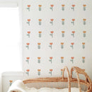 Axyaa Boho Flower Wall Decals - Waterproof Nursery Decor - Easy Peel & Stick