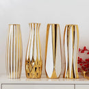 Axyaa Water Gold Luxury Ceramic Vase Home Decor