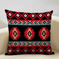 Axyaa Geometric Aztec Boho 45x45cm Linen Pillowcase for Home Sofa Decor