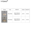 Axyaa Vintage White Wooden Chandelier: Rustic Metal Lighting for Living Dining Bedroom