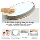 Axyaa Nordic Wooden LED Ceiling Light - Dimmable Round Ceiling Lamp for Home Decor
