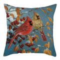 Magpie Print Cushion Cover by Axyaa: Decorative Flora & Fauna Pillowcase for Home