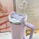 Axyaa Halloween Pumpkin Silicone Straw Cover Cap for Stanley Tumbler Cup