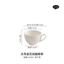 Axyaa Exquisite Ceramic Coffee Cups and Saucers Set - Kitchen Countertop Decoration