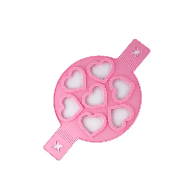 Axyaa Silicone Egg Frying Mold Nonstick Pancake Maker Kitchen Tool