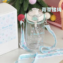 Axyaa 640ml Tritan Straw Handle Water Bottle