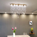 Axyaa Crystal LED Pendant Lamp for Restaurant Bar Counter, Minimalist Design