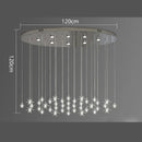 Axyaa Staircase Chandeliers LED Pendant Light for Modern Living Room