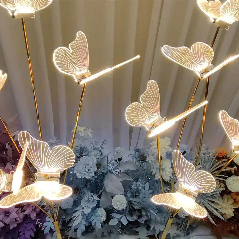 Butterfly Luminous LED Lights for Wedding Events by Axyaa