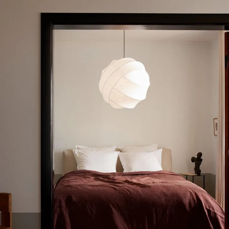 Axyaa Silk Pholc Turner Pendant Light: Elegant Italian Design for Creative Home Decor