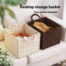 Axyaa Foldable Woven Storage Basket - Organize Clothes, Sundries, and Decor