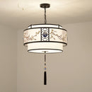 Axyaa Round Retro Chandelier: Stylish Indoor Dining Lamp for Creative Bedroom Lighting