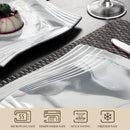 Axya Marble Grey Porcelain Tableware Dinner Set for 6