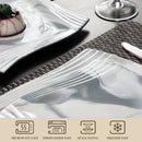 Axyaa Marble Grey Porcelain Tableware Set for 6, 30-Piece Dinnerware with Plate/Cup/Saucer