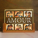 Axyaa Custom 3D Acrylic Lamp with Photo Text Night Light Gift