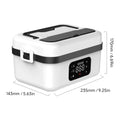 Axyaa Rechargeable Electric Lunch Box: Portable Self-Heating Food Warmer