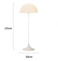 Axyaa White Floor Lamp for Study Living Room, Bedroom - LED Mushroom Table Light