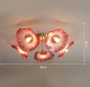 Axyaa Nordic Glass Flower Pendant Light for Home Decor and Restaurant Ambiance