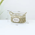 Axyaa Hand-woven Straw Flower Pots | Eco-Friendly Plant Fiber Baskets & Ornaments