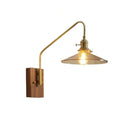 Axyaa LED Glass Copper Wall Sconce Modern Stair Light Fixtures for Home Decor