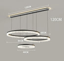 Axyaa Stainless Steel LED Chandelier | Nordic Home Decor Pendant Lamp for Dining Room