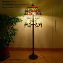 Axyaa Tiffany Stained Glass Floor Lamp for Retro Country Living Room and Bedroom