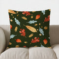 Autumn Leaves Pattern Pillow Cover for Home Decor by Axyaa