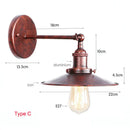 Axyaa Rust Colored Retro Wall Lamp for Bedroom, Living Room, Hotel & Dining Room