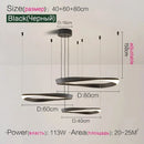 Axyaa Nordic LED Pendant Chandelier for Modern Living Room Lighting