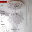 Axyaa Cloud Glass French Retro Chandelier for Elegant Spaces