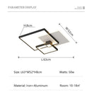 Axyaa Modern LED Ceiling Light for Living Room & Bedroom, Surface Mounted Fixture