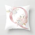 Axyaa Sweet Pink Alphabet Pillowcase for Home Decor