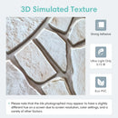 Axyaa 3D Faux Stone Wall Panels, Self-adhesive Tile Stickers for Living Room, TV Background