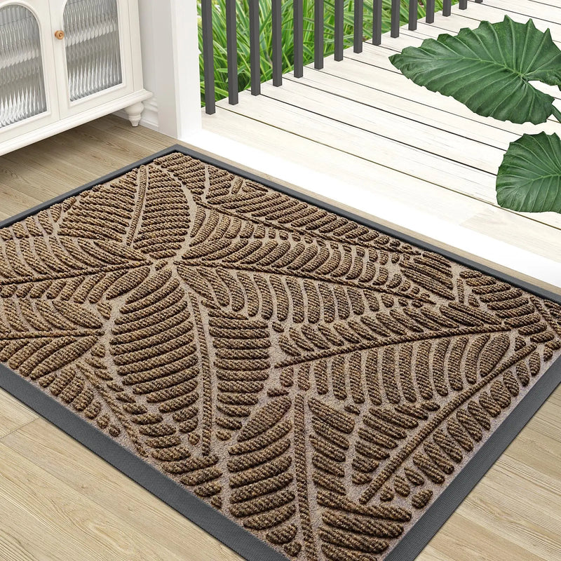 Axyaa Rubber Entrance Doormats: Non-slip Heavy Duty Outdoor Mats