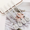 Axyaa Stainless Steel Dual-use Drinking Straw Set