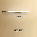 Axyaa Wood Acrylic LED Wall Sconce Indoor Lighting Fixture Rectangle Lustre Mirror
