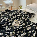 Axyaa Retro Jacquard Cashmere Blended Sofa Nap Blanket, Multifunctional & Thick Lambskin Blanket