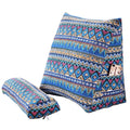 Axyaa Cotton Linen Printed Triangular Cushion Cylindrical Throw Pillow