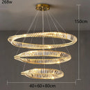 Axyaa Crystal Chandelier: Modern Living Room Dining Room Pendant Lights