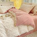 Axyaa Taffeta Velvet Duvet Cover, Cozy Fleece Plush Blanket, 150x200cm Warm Winter Bedding