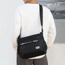 Axyaa Oxford Shoulder Bag: Large Capacity, Multi-Layer Pocket, Casual Men's Fashion Crossbody