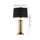Axyaa Black Gold LED Table Lamp - Contemporary Vintage Design