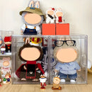 Axyaa Acrylic Display Case with Lid for LABUBU Figures and Decorative Collection Stand