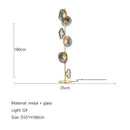 Modern Nordic Glass LED Floor Lamp by Axyaa - Elegant Lighting for Living Room and Bedroom